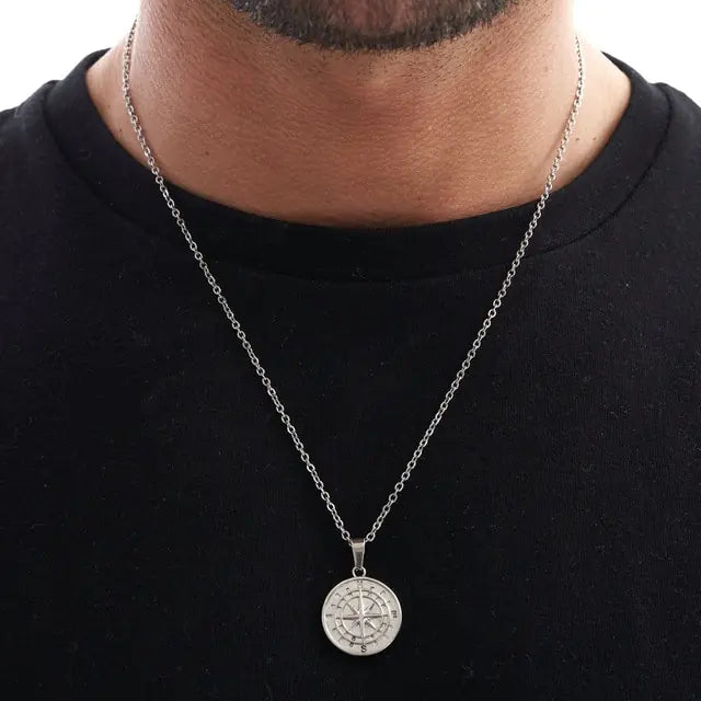 Men's Compass Necklace