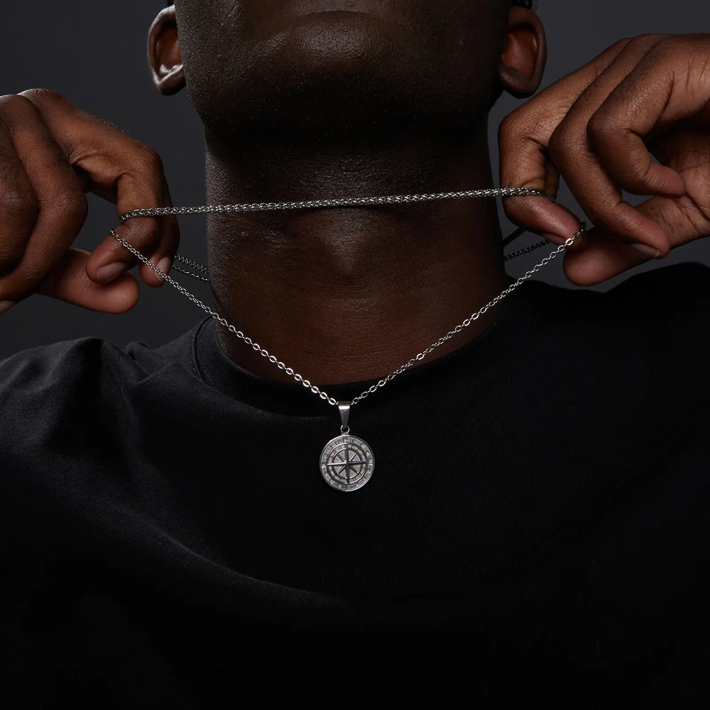 Men's Compass Necklace