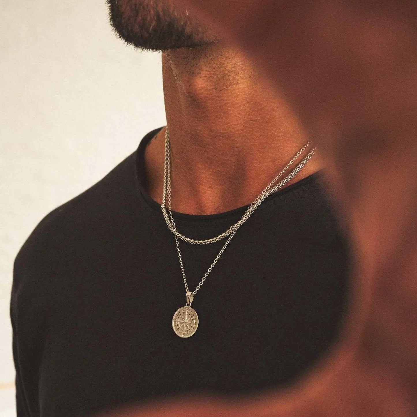 Men's Compass Necklace