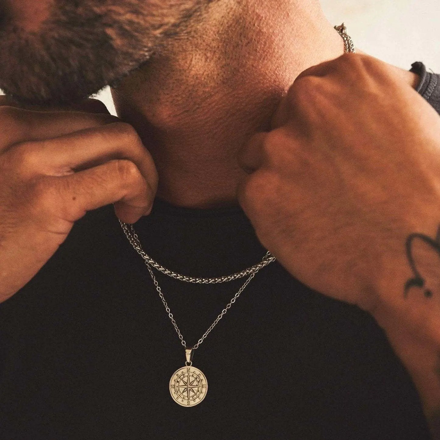 Men's Compass Necklace