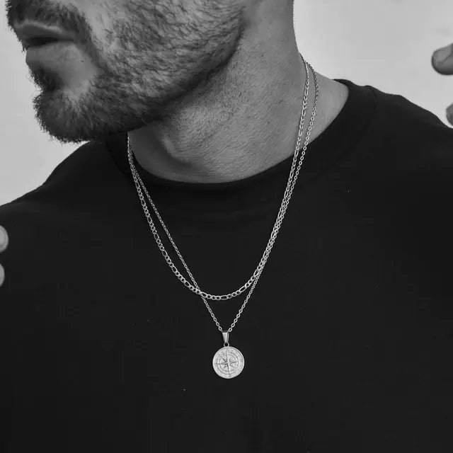 Men's Compass Necklace