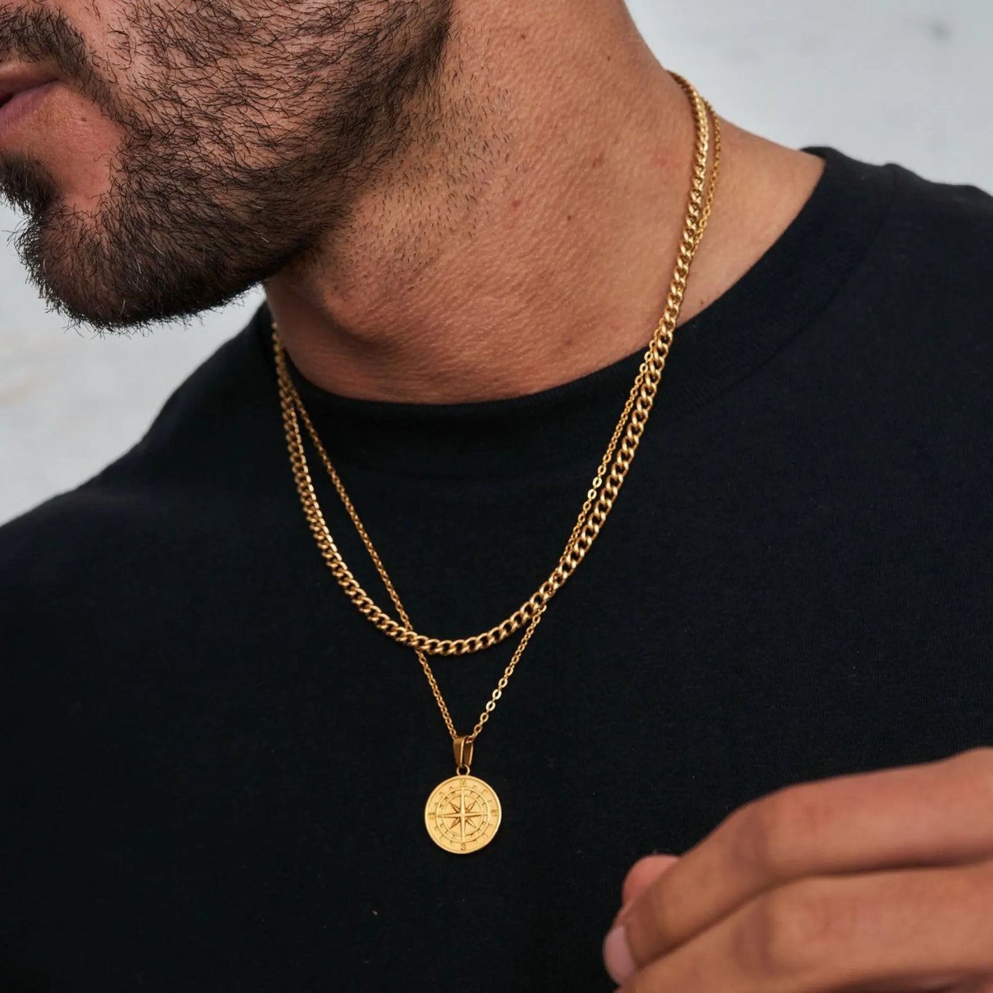 Men's Compass Necklace