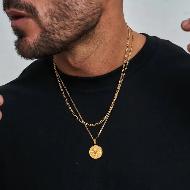 Men's Compass Necklace