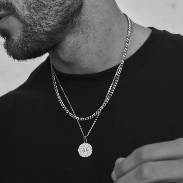 Men's Compass Necklace